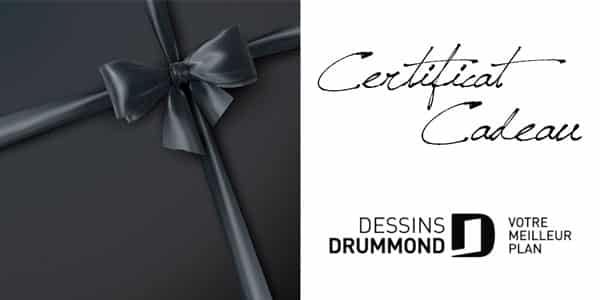 Certificat cadeau Dessins Drummond