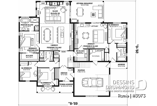 Rez-de-chaussée - Magnifique maison bi-génération de style farmhouse, terrasse abritée et salle de lavage partagées - Romie
