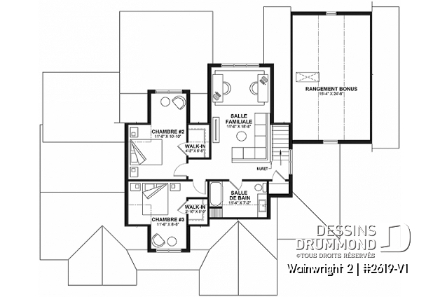 Étage - Magnifique maison classique avec 3 chambres dont une belle suite parentale au rez-de-chaussée - Wainwright 2