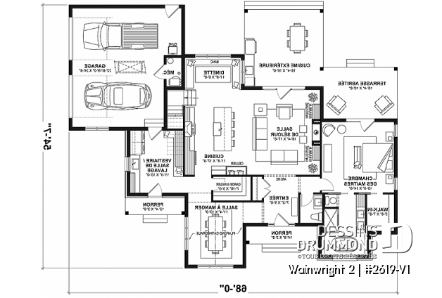 Rez-de-chaussée - Magnifique maison classique avec 3 chambres dont une belle suite parentale au rez-de-chaussée - Wainwright 2