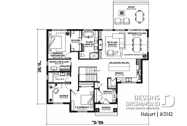 Rez-de-chaussée - Maison familiale 2 à 5 chambres selon aménagement sous-sol, cinéma maison, bureau, salle de jeux - Hubert