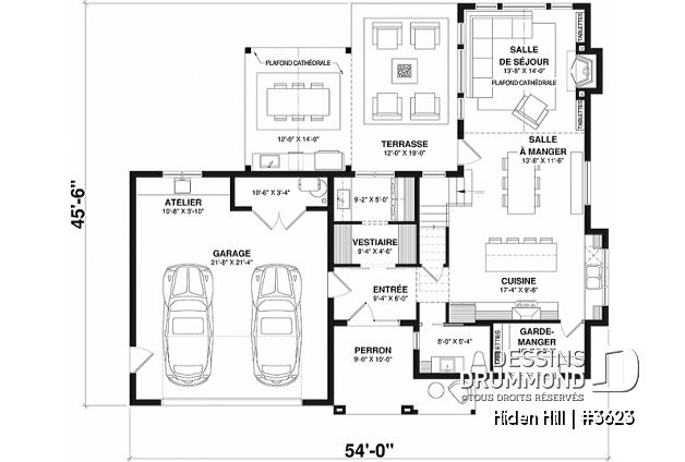 Rez-de-chaussée - Farmhouse moderne à étage avec garage double, 3 chambres, superbe lumière naturelle à la salle de séjour - Hiden Hill