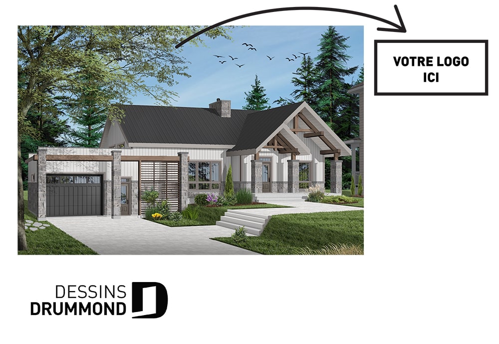 Exemple de publicité sur les plans