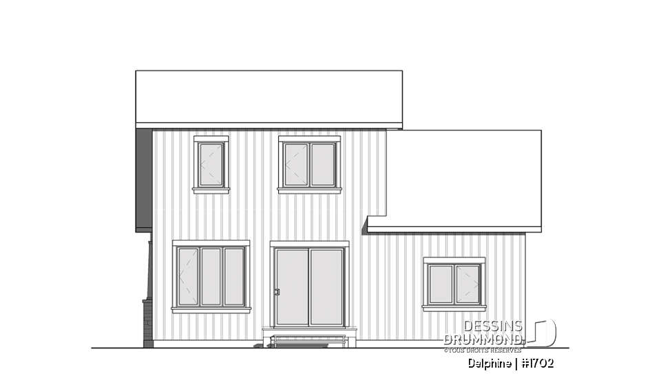 Élévation arrière - Delphine