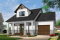 Vue avant - MODÈLE DE BASE - Plan de petite maison Farmhouse, 2 chambres de bon format, garage, 1.5 salles de bain, buanderie au rdc. - Delphine