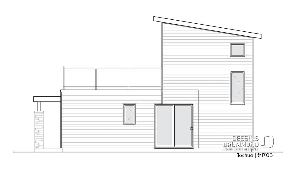 Élévation arrière - Joshua