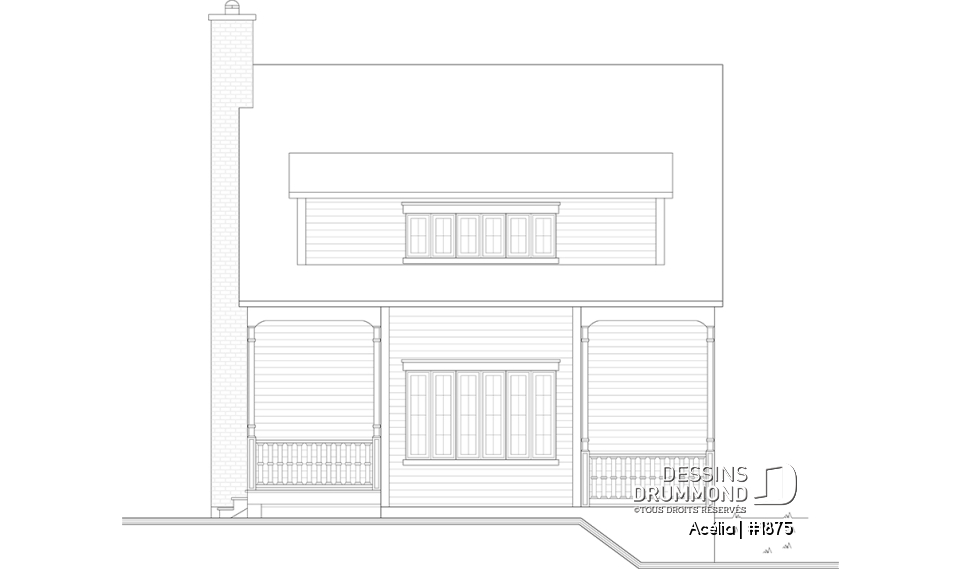 Élévation arrière - Acélia