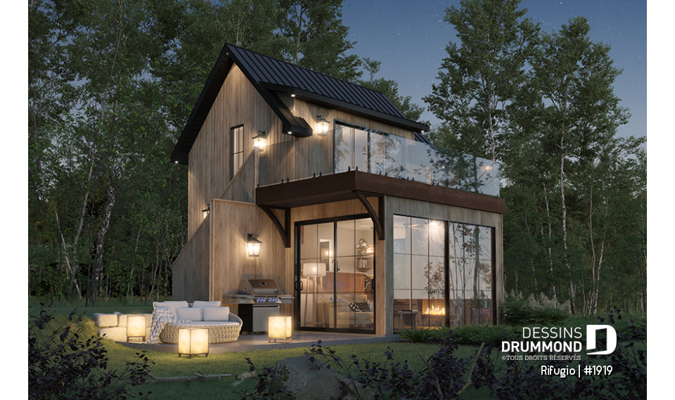 Vue arrière - MODÈLE DE BASE - Rifugio