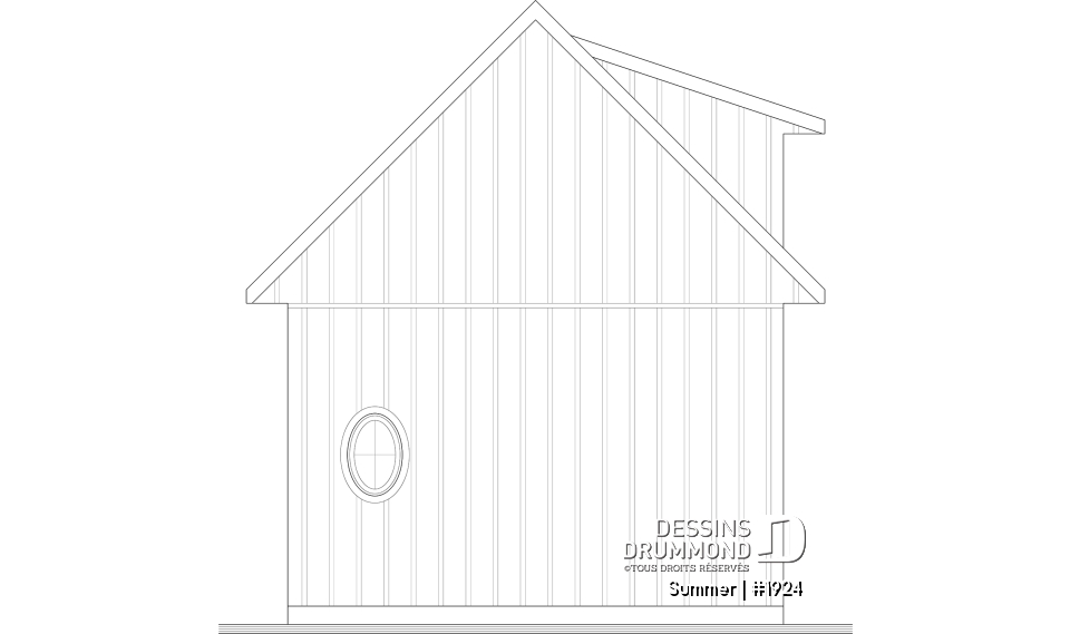 Élévation arrière - Summer