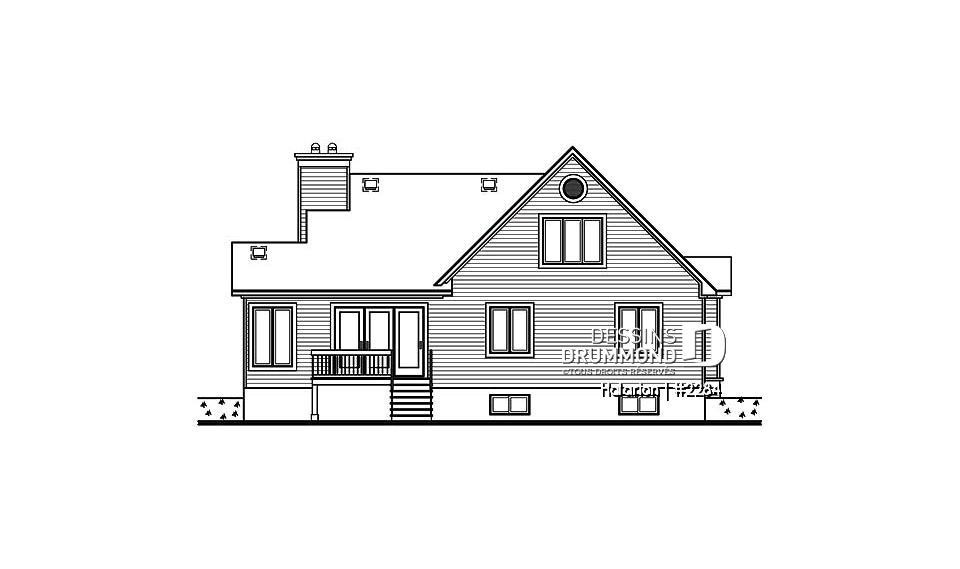 Élévation arrière - Halarion