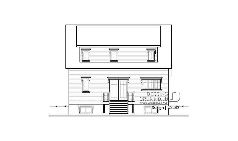 Élévation arrière - Gaugin