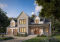 Vue avant - MODÈLE DE BASE - Plan de maison 4 chambres avec plafond cathédral, garage double et terrasse couverte - New Cotton Country 3