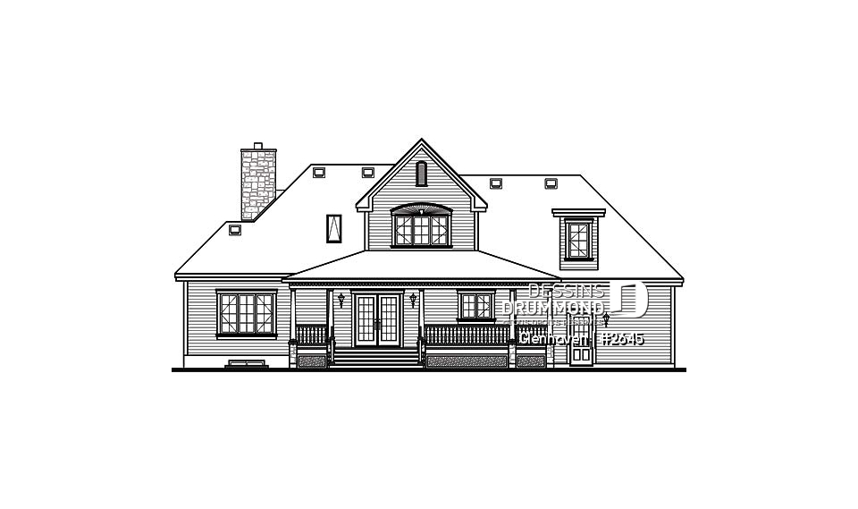 Élévation arrière - Glenhaven