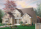 Vue avant - MODÈLE DE BASE - Plan de maison 4 chambres et 3 salles de bain, garage double, terrasse abritée, garde-manger, foyer - Greenhills