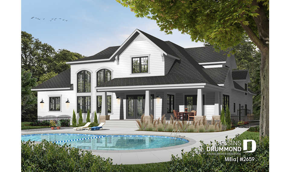 Vue arrière - MODÈLE DE BASE - Millia