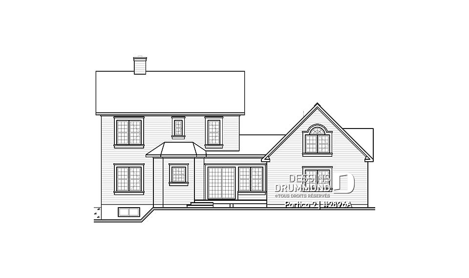 Élévation arrière - Portico 2