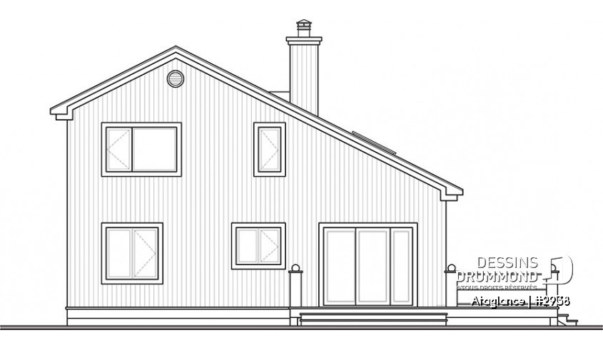 Élévation arrière - Ataglance