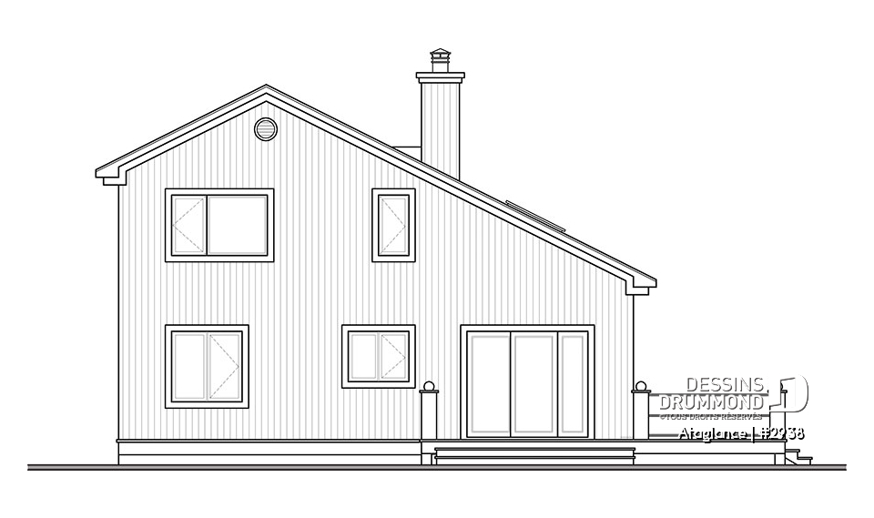 Élévation arrière - Ataglance