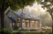 Vue avant - MODÈLE DE BASE - Modèle de Chalet lumineux avec mezzanine et plafond en pente, parfait pour terrain au bord d’un lac. - Ataglance