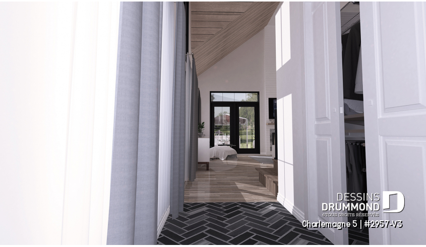 Vue intérieure du plan de maison unifamiliale 2957-V3 Vue intérieure - Charlemagne 5