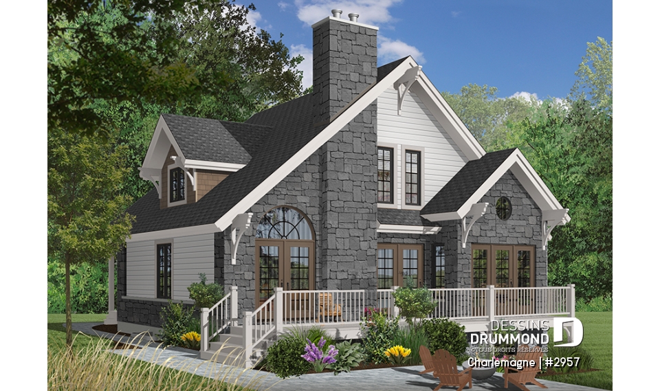 Version couleur no. 3 - Vue arrière - Charlemagne