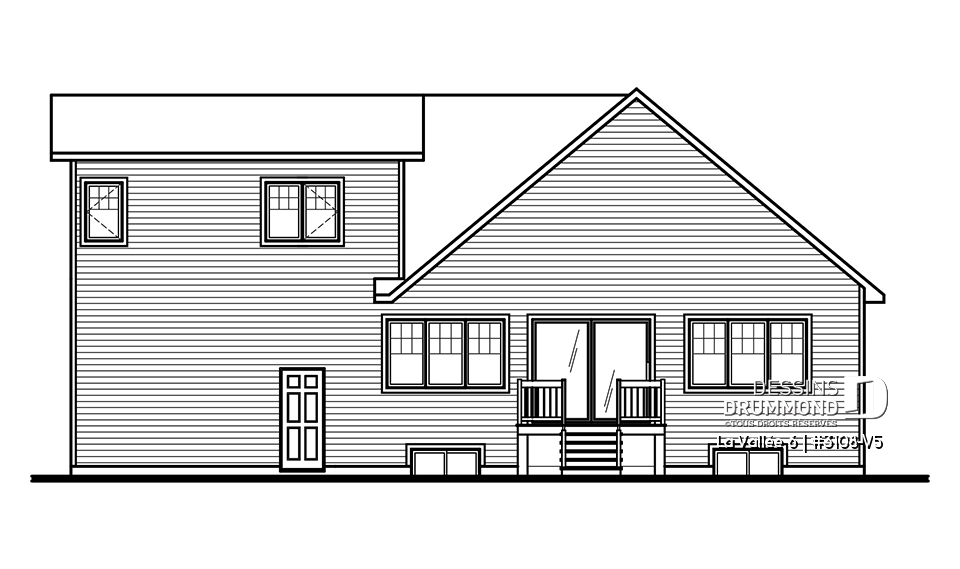 Élévation arrière - La Vallée 6