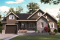 Vue avant - MODÈLE DE BASE - Plan de maison à étage, 3 chambres et bureau à la maison, garage, aire ouverte à l'arrière, vestiaire - La Vallée 6