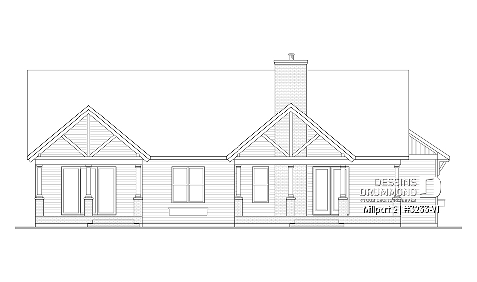 Élévation arrière - Millport 2