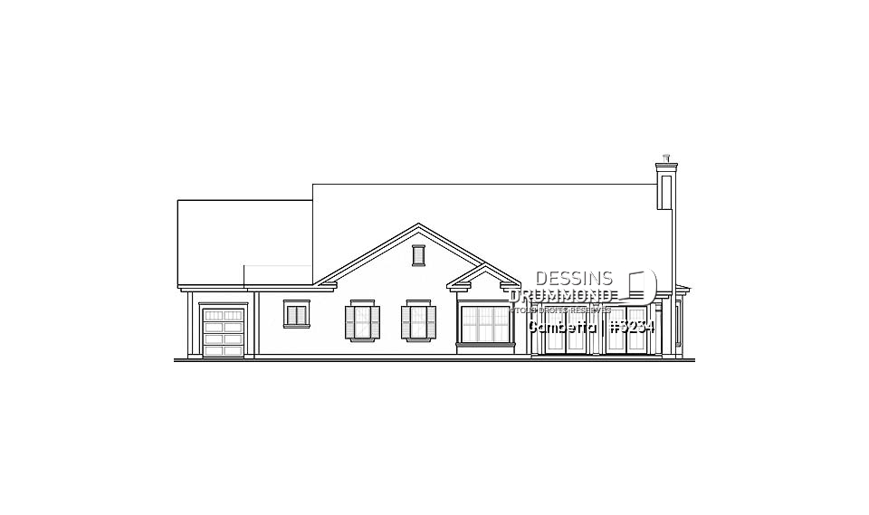 Élévation arrière - Gambetta