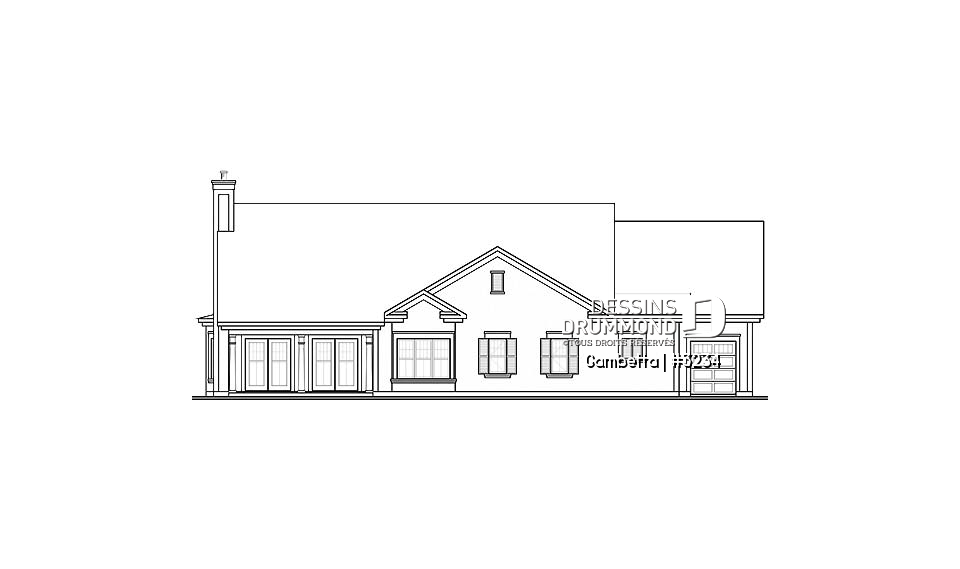 Élévation arrière - Gambetta