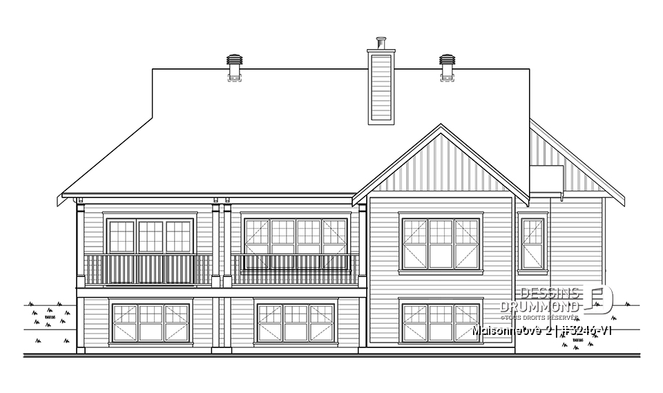 Élévation arrière - Maisonneuve 2