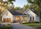 Vue avant - MODÈLE DE BASE - Plan de plain-pied avec garage double, moderne farmhouse, superbe suite principale, sous-sol fini optionnel - Maisonneuve 2