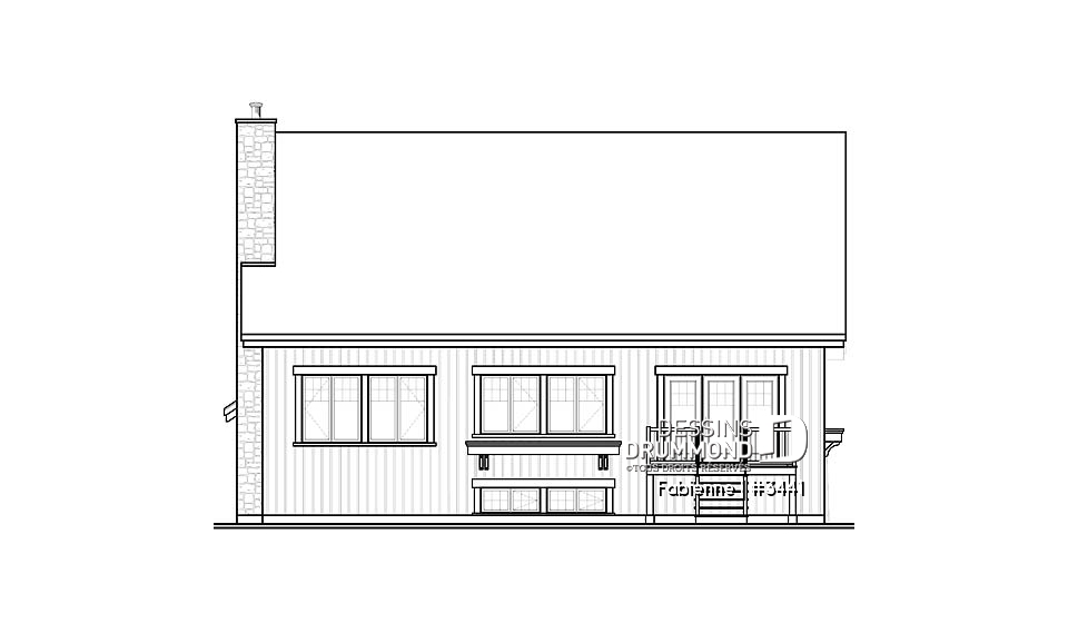 Élévation arrière - Fabienne