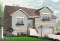 Vue avant - MODÈLE DE BASE - Plan de maison de genre split livel 3 à 4 chambres, magnifique suite des parents, bureau, garage double - Melville