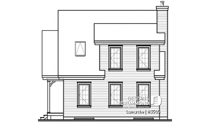 Élévation arrière - Lamarche