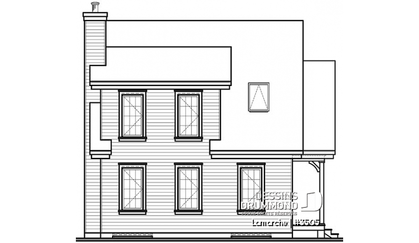 Élévation arrière - Lamarche