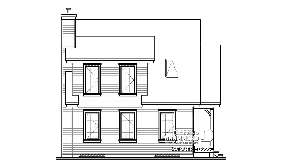 Élévation arrière - Lamarche