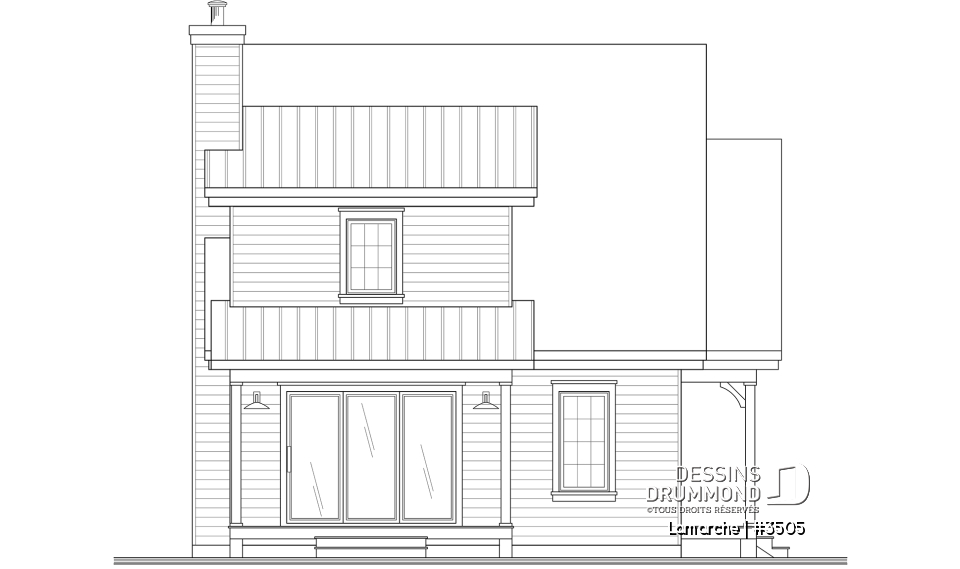 Élévation arrière - Lamarche