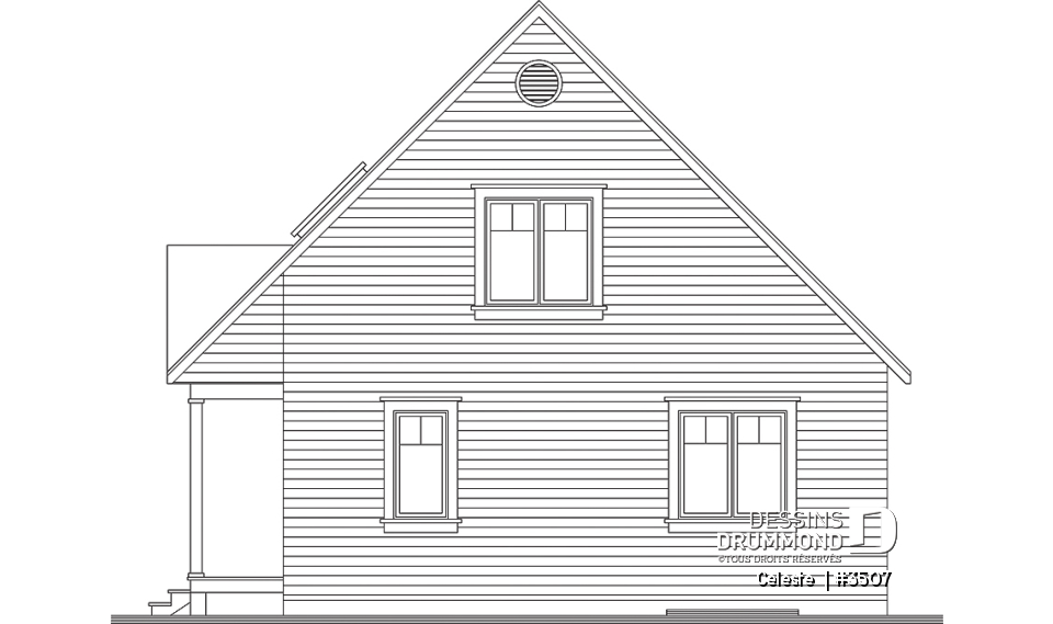 Élévation arrière - Celeste 