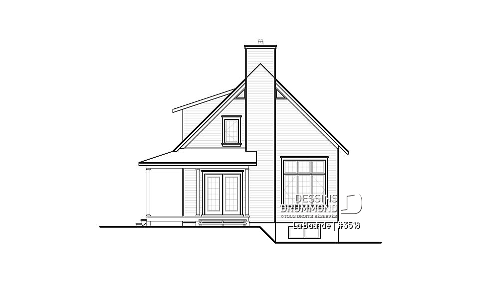 Élévation arrière - La Bastide