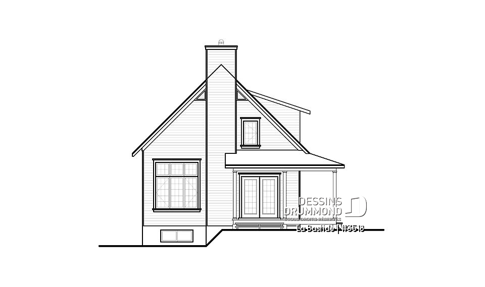 Élévation arrière - La Bastide