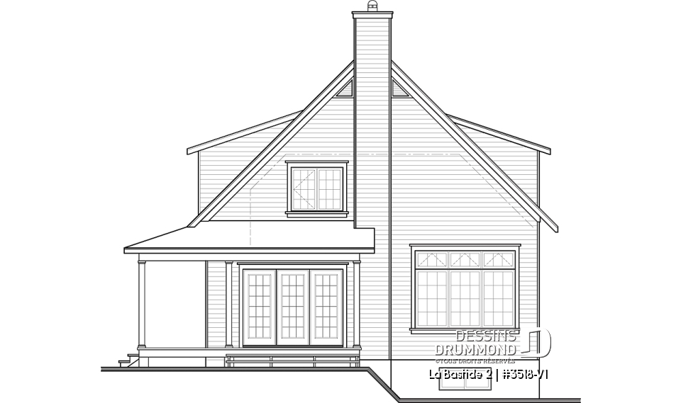 Élévation arrière - La Bastide 2