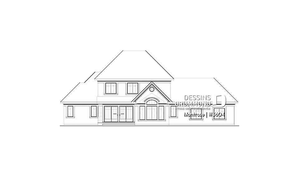 Élévation arrière - Montrose