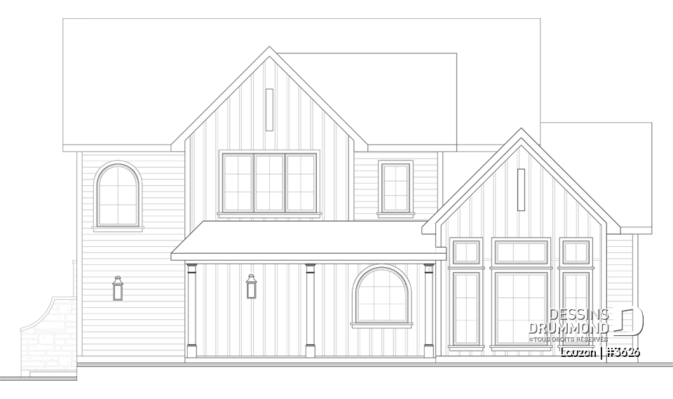 Élévation arrière - Lauzon