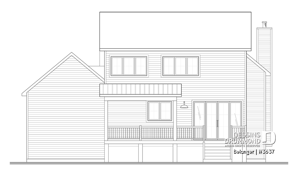 Vue arrière - MODÈLE DE BASE - Belanger