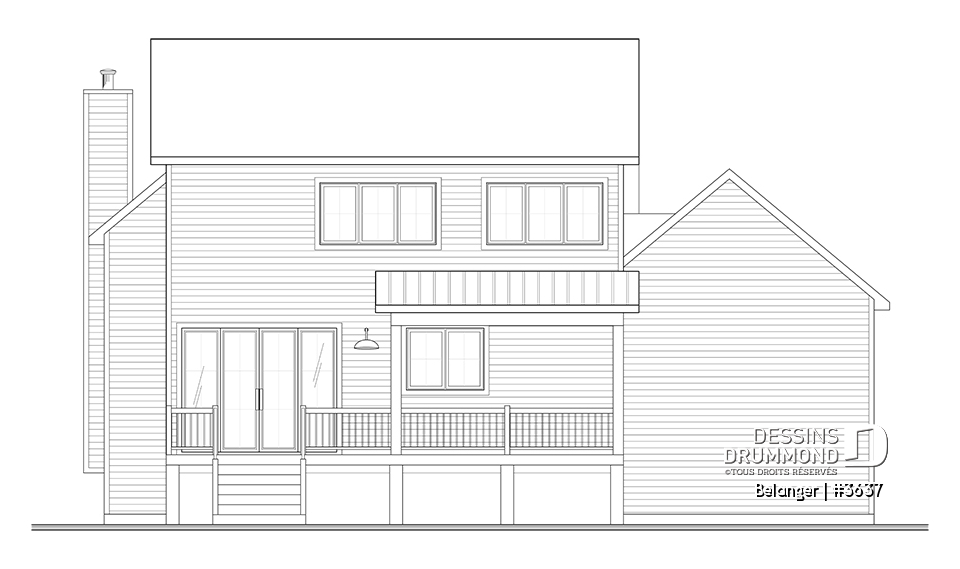 Vue arrière - MODÈLE DE BASE - Belanger