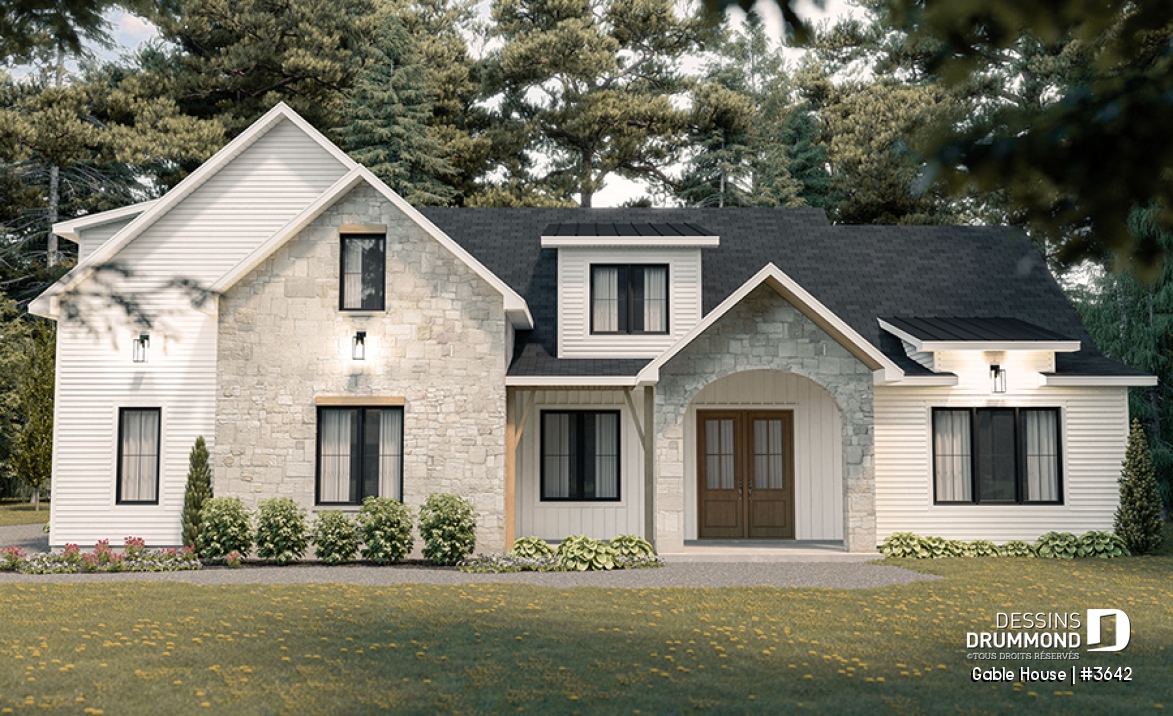 Version couleur no. 1 - Vue avant - Gable House
