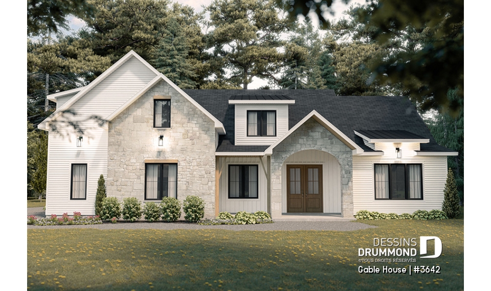 Version couleur no. 1 - Vue avant - Gable House