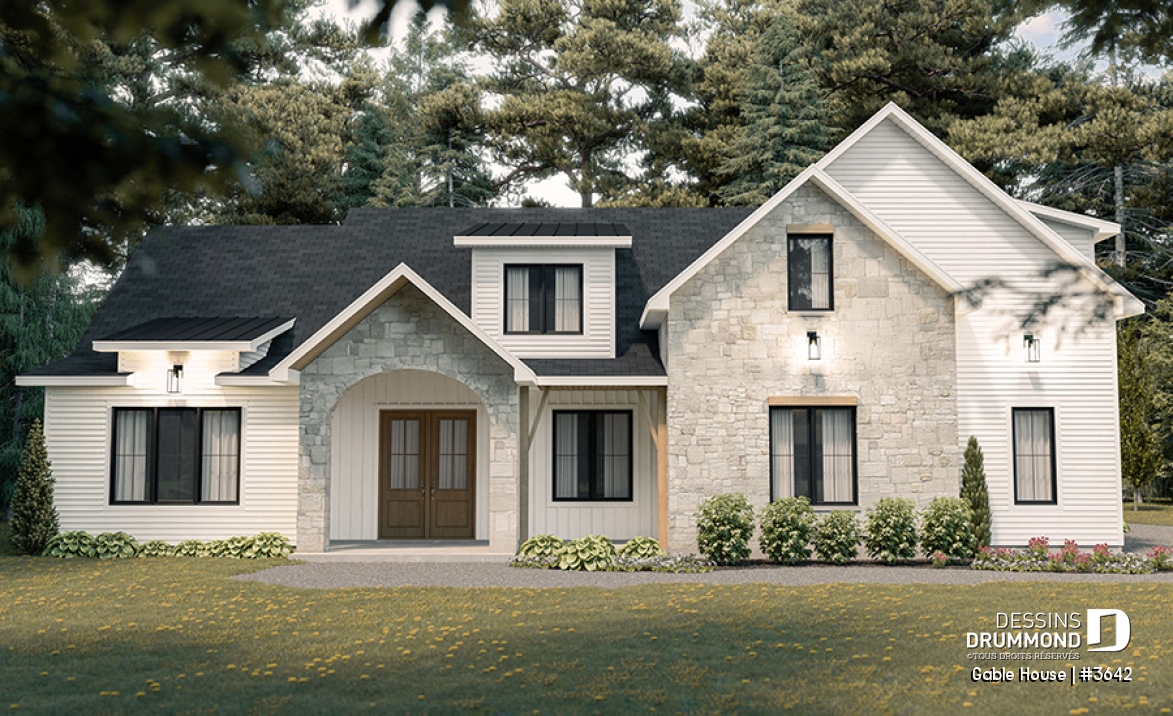 Version couleur no. 1 - Vue avant - Gable House