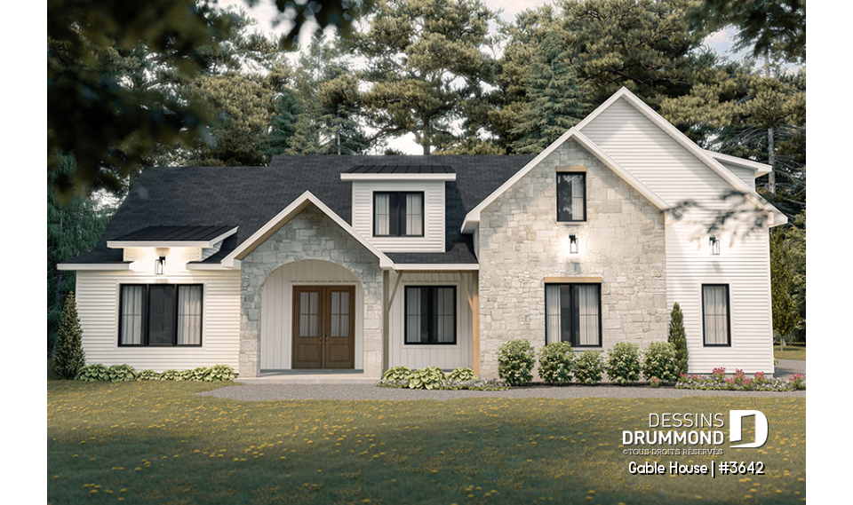 Version couleur no. 1 - Vue avant - Gable House